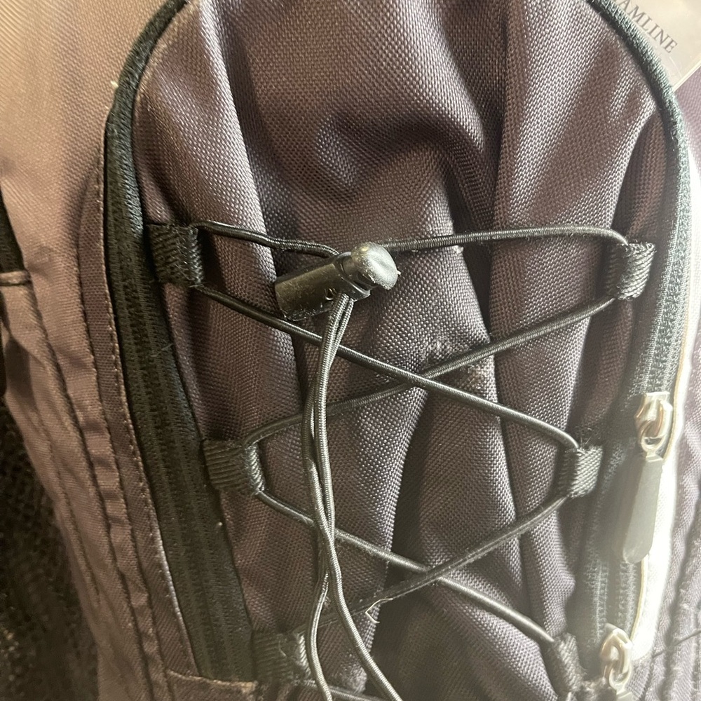 Pottery Barn Teen Black and Silver Backpack - Picture 2 of 7